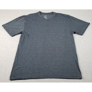 Montage T-Shirt Mens 2XL XXL Gray Heather Short Sleeve Casual Basic Tee V Neck